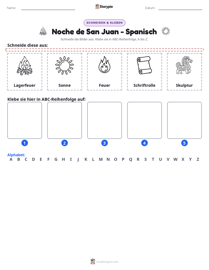 Schneiden & Einfügen Alphabet