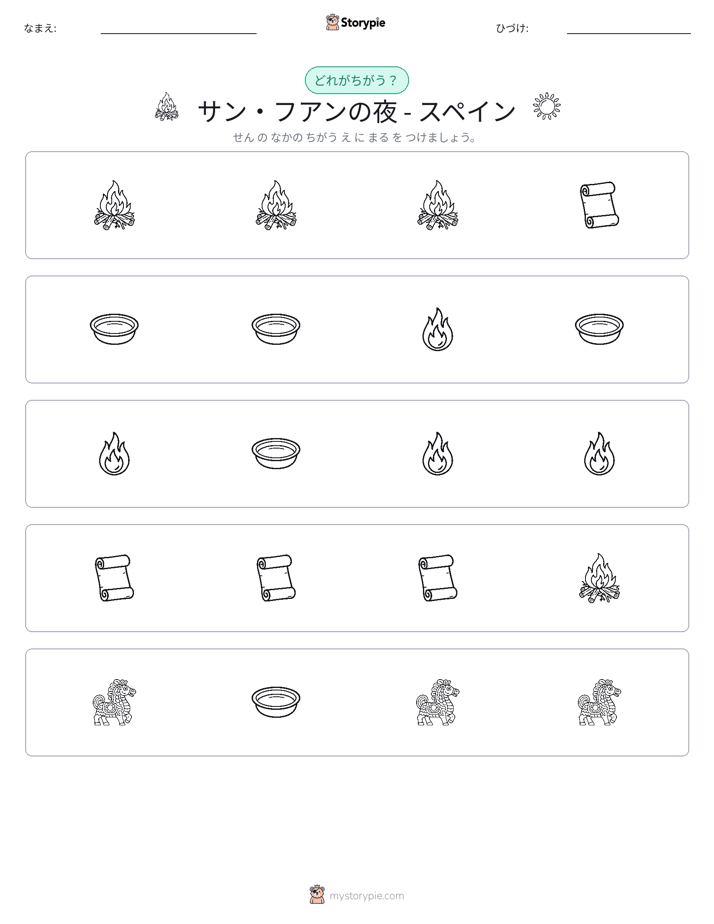 異なるものを見つけよう