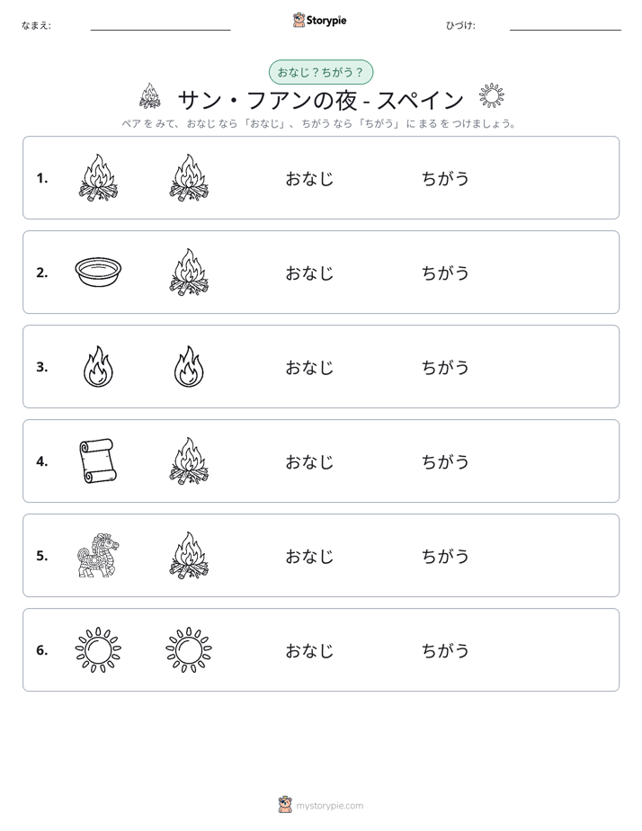 同じか違うか