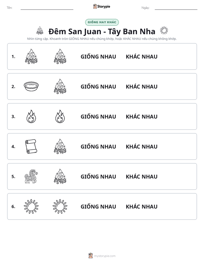 Giống Hay Khác