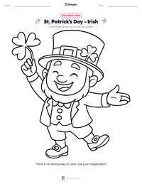 St. Patrick's Day - Irish printable worksheet preview