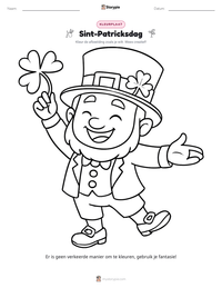 Sint-Patricksdag afdrukbare werkblad voorbeeld
