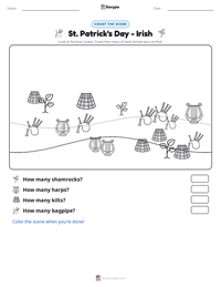 St. Patrick's Day - Irish printable worksheet preview