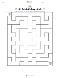 St. Patrick's Day - Irish printable worksheet preview