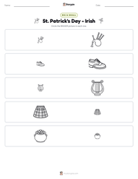 St. Patrick's Day - Irish printable worksheet preview