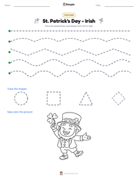 St. Patrick's Day - Irish printable worksheet preview