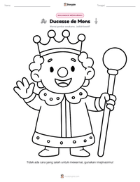 Prabaca lembar kerja cetak Ducasse de Mons