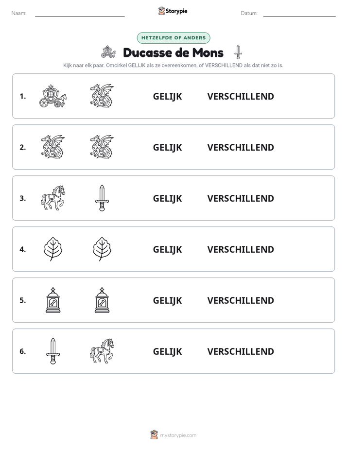 Zelfde of Verschillend