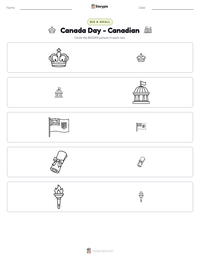 Canada Day - Canadian printable worksheet preview