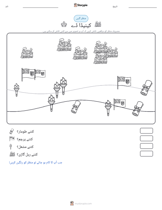 گنتی کا منظر