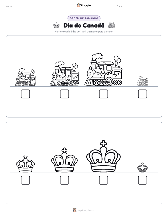 Ordem de Tamanho