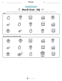 Xem trước tài liệu in sẵn Mardi Gras - Mỹ