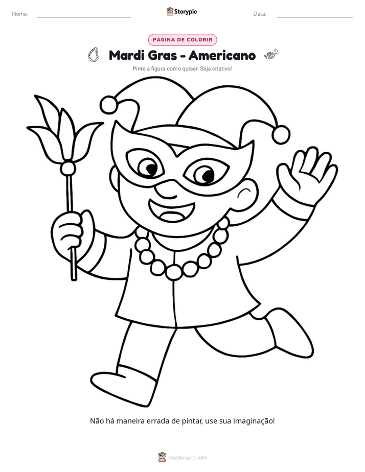 Página para colorir