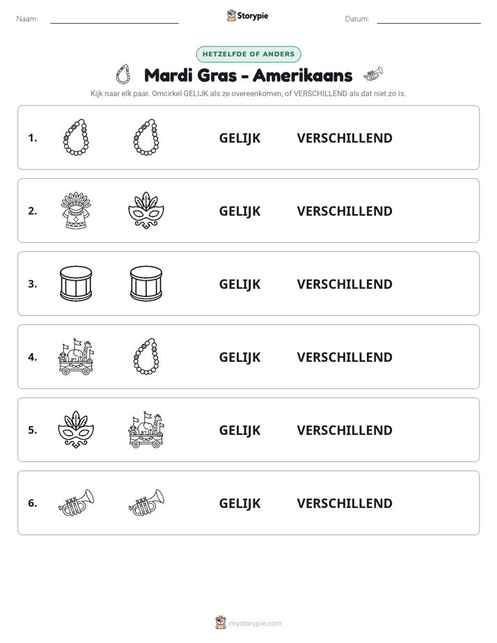 Zelfde of Verschillend