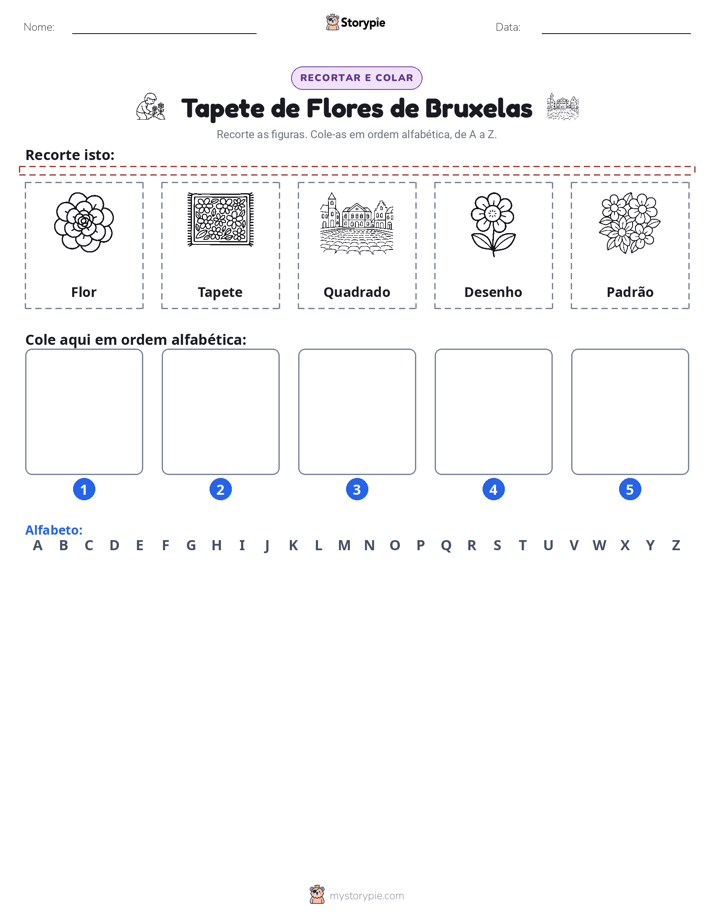 Recortar & Colar Alfabeto