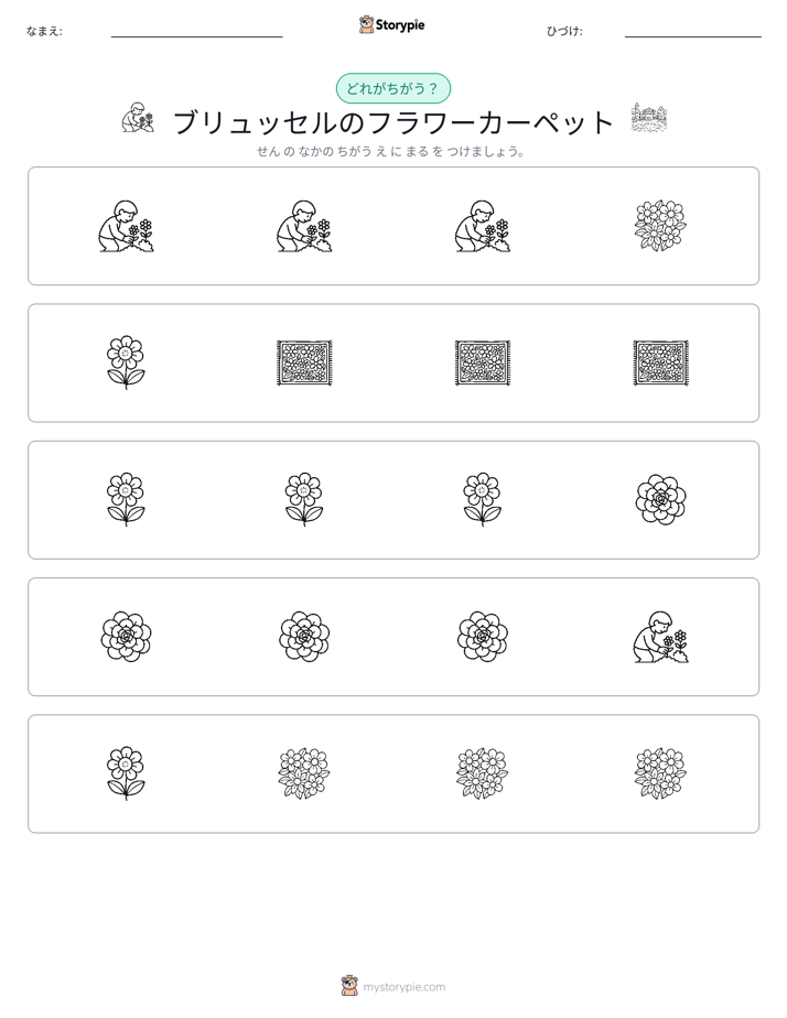 異なるものを見つけよう