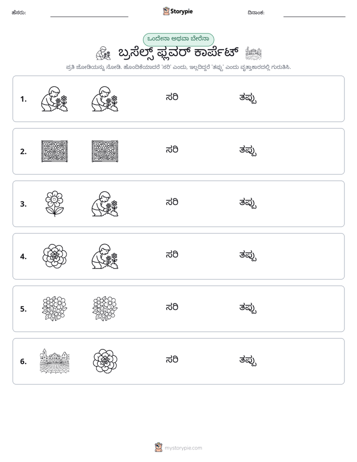 ಒಂದೇ ಅಥವಾ ವಿಭಿನ್ನ