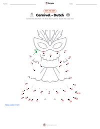 Carnival - Dutch printable worksheet preview