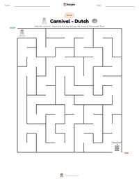 Carnival - Dutch printable worksheet preview