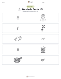 Carnival - Dutch printable worksheet preview
