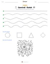 Carnival - Dutch printable worksheet preview