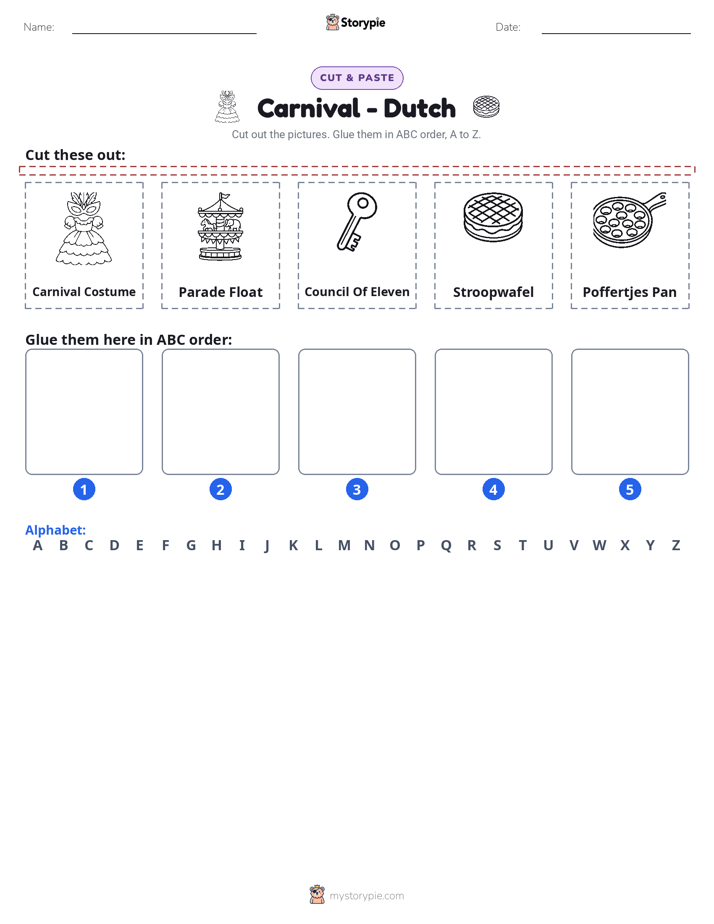 Cut & Paste Alphabet