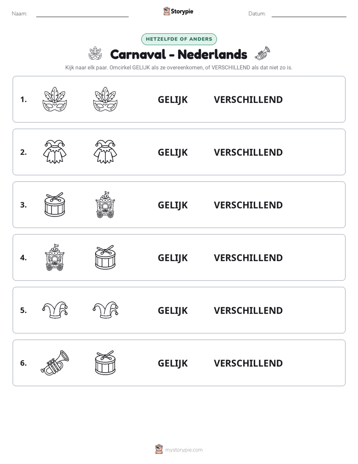 Zelfde of Verschillend