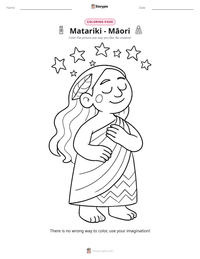Matariki - Māori printable worksheet preview