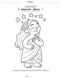 Aperçu de la feuille de travail imprimable Matariki - Māori