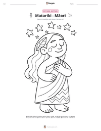 Matariki - Māori yazdırılabilir çalışma sayfası önizlemesi