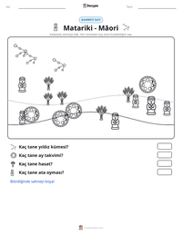 Matariki - Māori yazdırılabilir çalışma sayfası önizlemesi