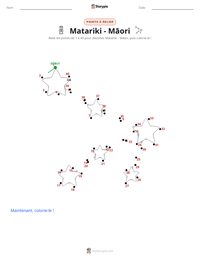 Aperçu de la feuille de travail imprimable Matariki - Māori