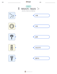 마타리키 - 마오리 인쇄 가능한 워크시트 미리보기