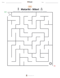 Matariki - Māori printable worksheet preview