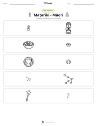 Matariki - Māori printable worksheet preview