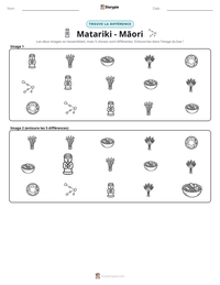 Aperçu de la feuille de travail imprimable Matariki - Māori