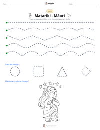 Aperçu de la feuille de travail imprimable Matariki - Māori
