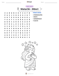 Matariki - Māori druckbare Arbeitsblatt Vorschau