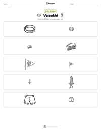Vaisakhi printable worksheet preview