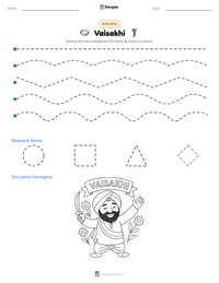 Anteprima della scheda stampabile di Vaisakhi