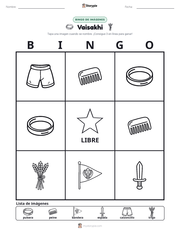 Bingo de Imágenes
