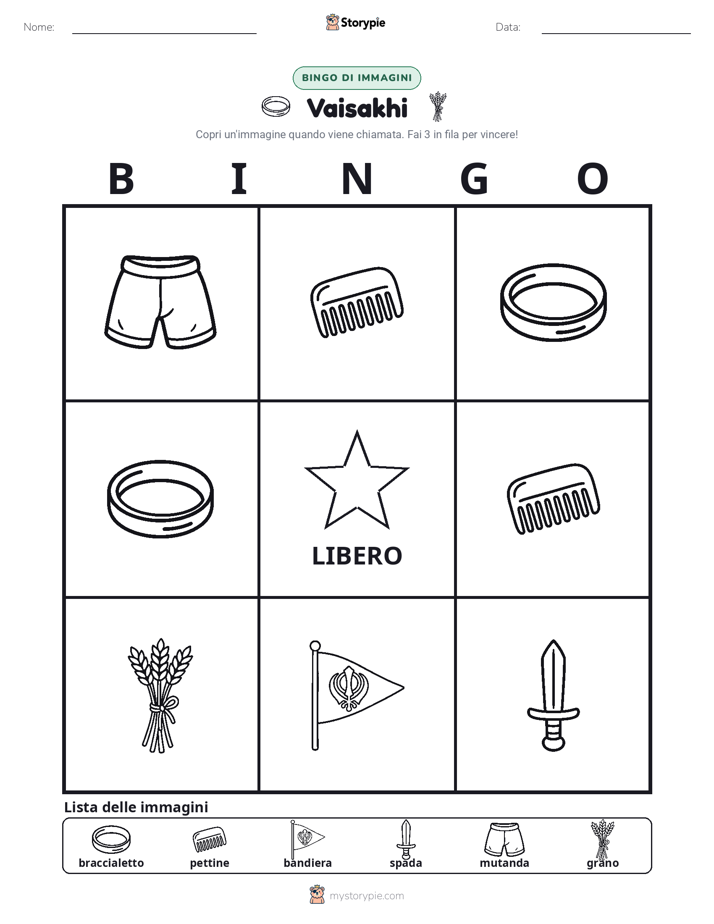 Bingo delle Immagini