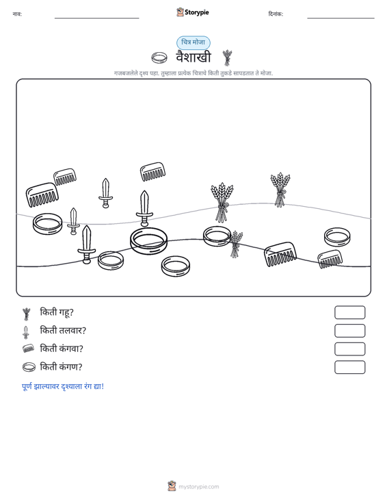 गणना दृश्य
