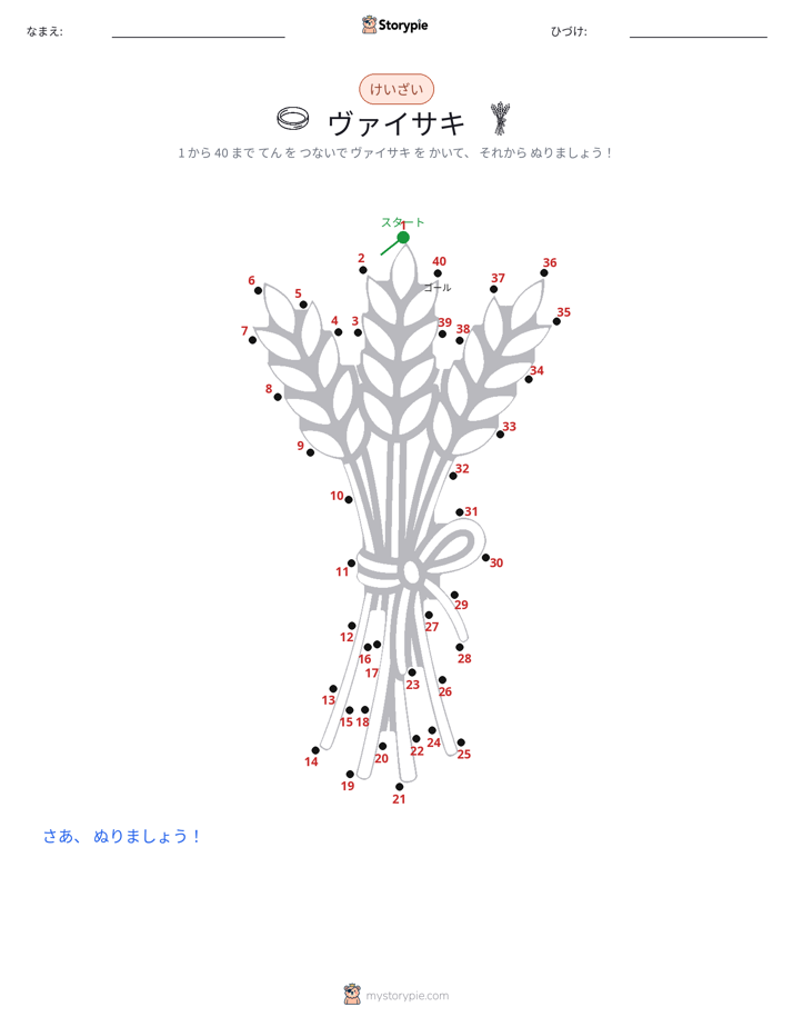 点つなぎ