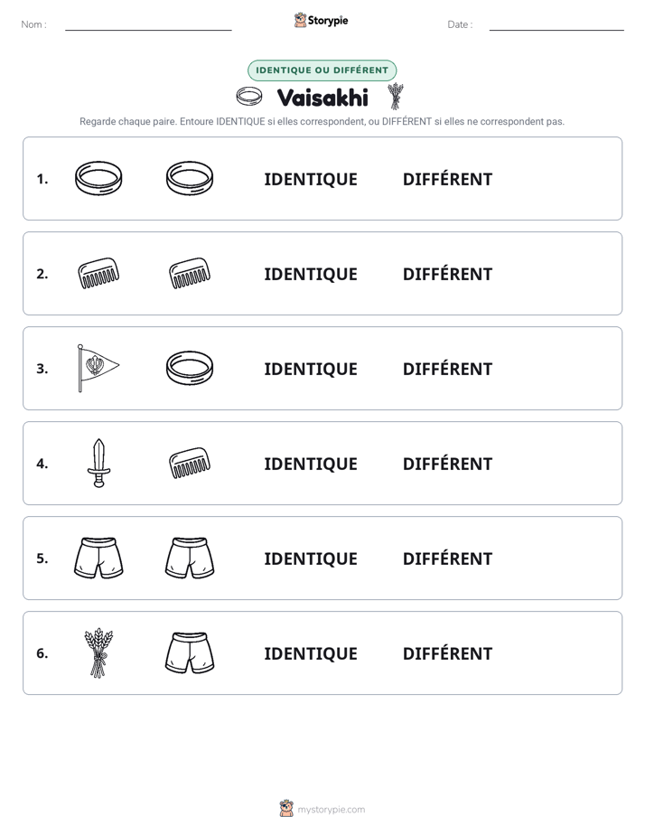 Identique ou Différent