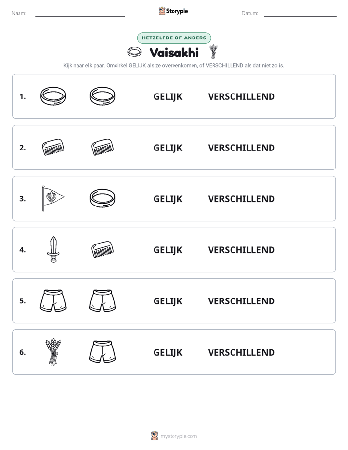 Zelfde of Verschillend