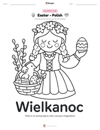 Easter - Polish printable worksheet preview