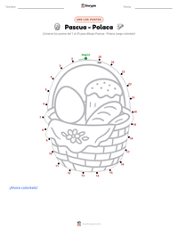 Vista previa de la hoja de trabajo imprimible de Pascua - Polaca