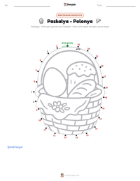 Paskalya - Polonya yazdırılabilir çalışma sayfası önizlemesi