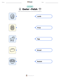 Easter - Polish printable worksheet preview